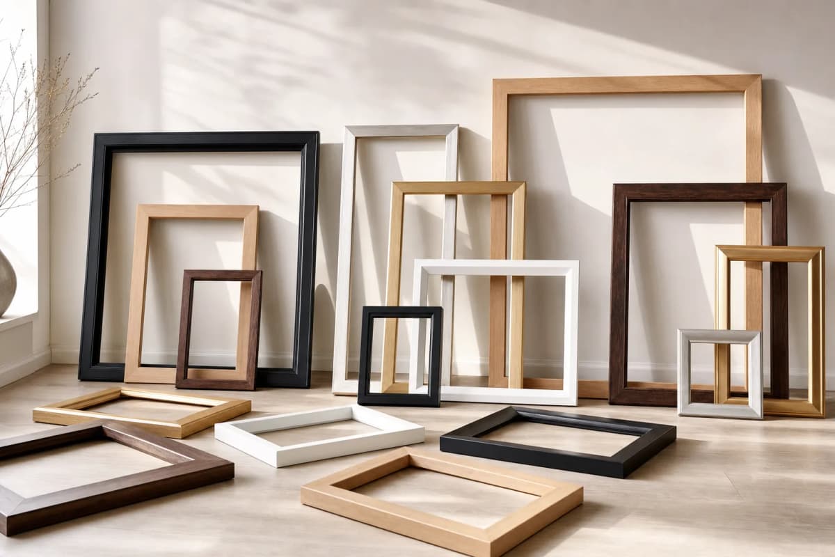 Which wall frames to choose? Sizes, colours and material