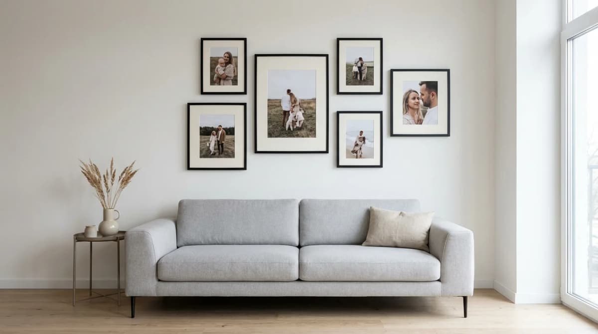 How Many Photos in a Gallery Wall? Sizes, Proportions and the 2/3 Rule
