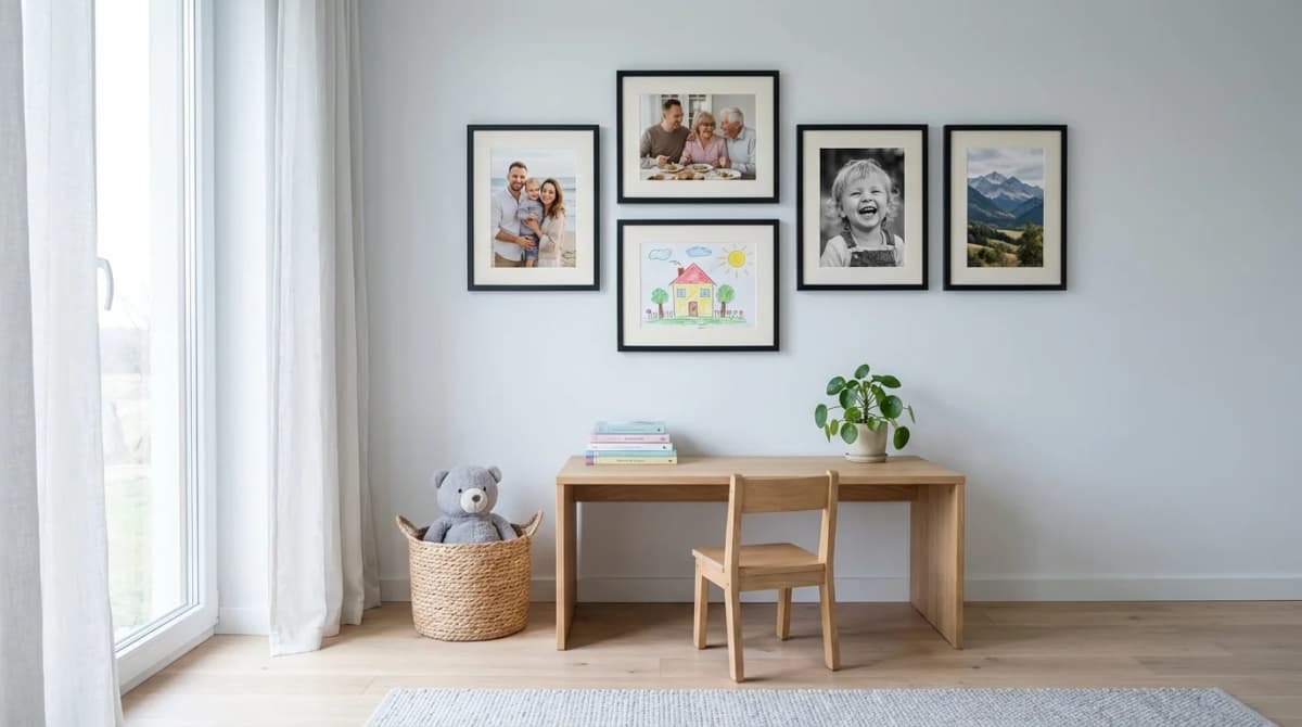 Photos for a Child's Room: How to Arrange a Gallery from Newborn to Teenager