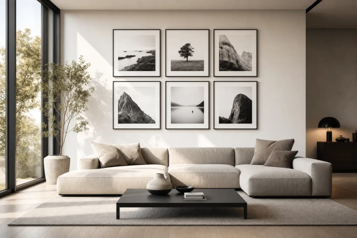 Modern living-room wall — arrangements and inspiration