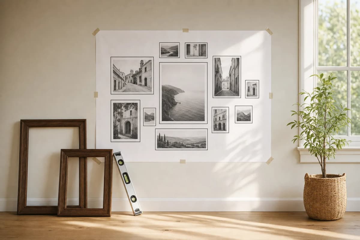 Photo wall — how to create one step by step