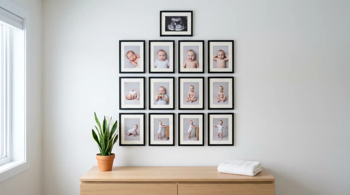 Pregnancy and first year gallery: how to build a timeline from ultrasound to first birthday