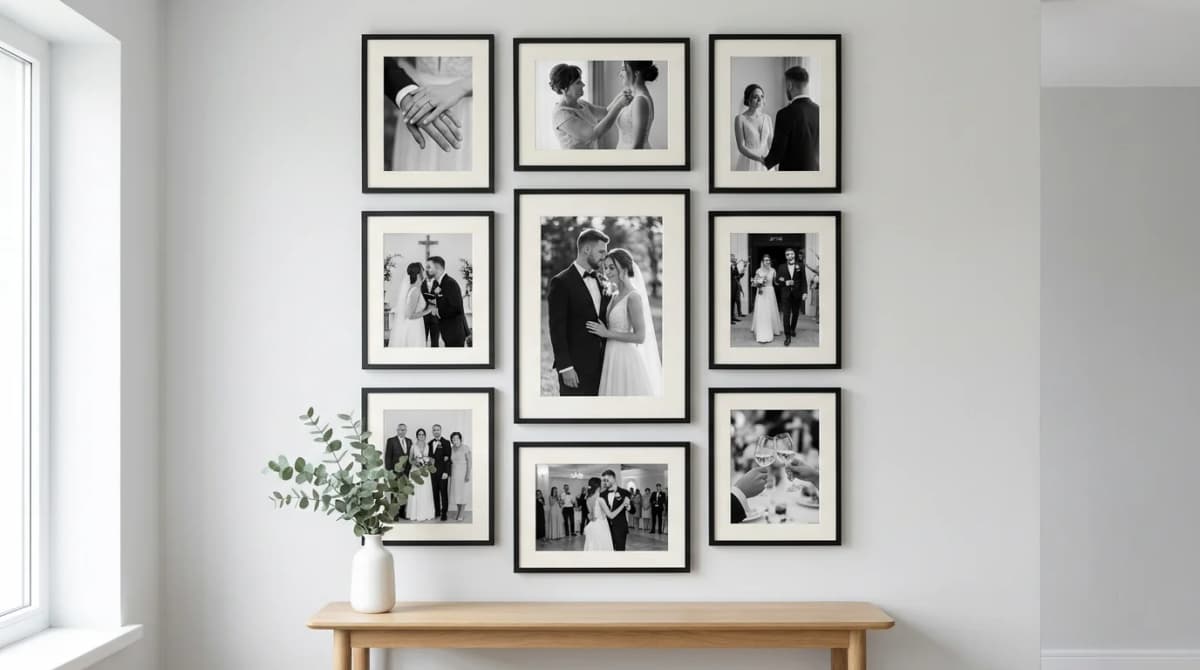 Wedding photo gallery: how to choose 9 from 500 photos from photographer